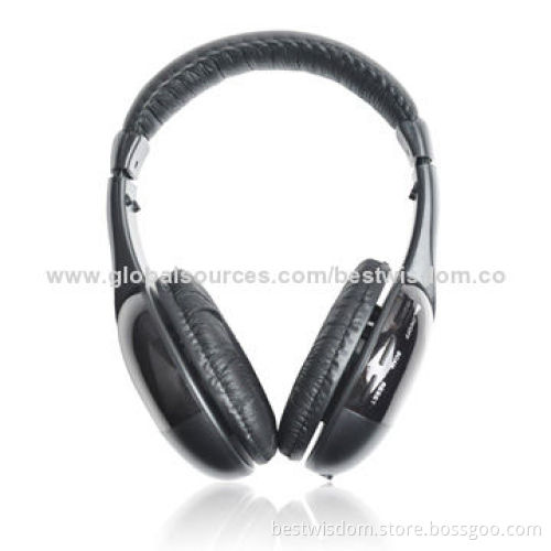 Wireless Headphone, Powerful Heavy Bass, Leather Headband, Comfortable for Wearing